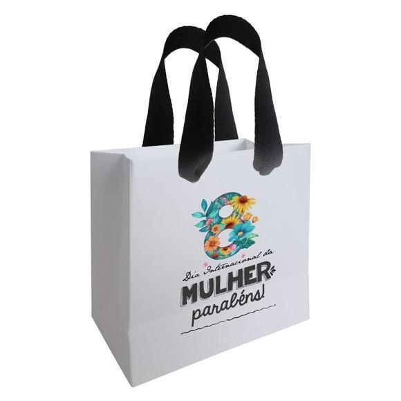 Sacolinha com Alça, Dia das Mulheres, Personalizada. Mod.05