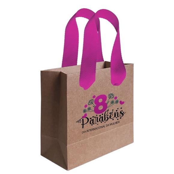 Sacolinha com Alça, Dia das Mulheres, Personalizada. Mod.04