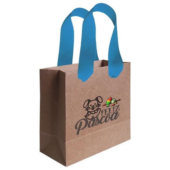 Sacolinha com Alça, Feliz Páscoa, Personalizada. Mod.08.