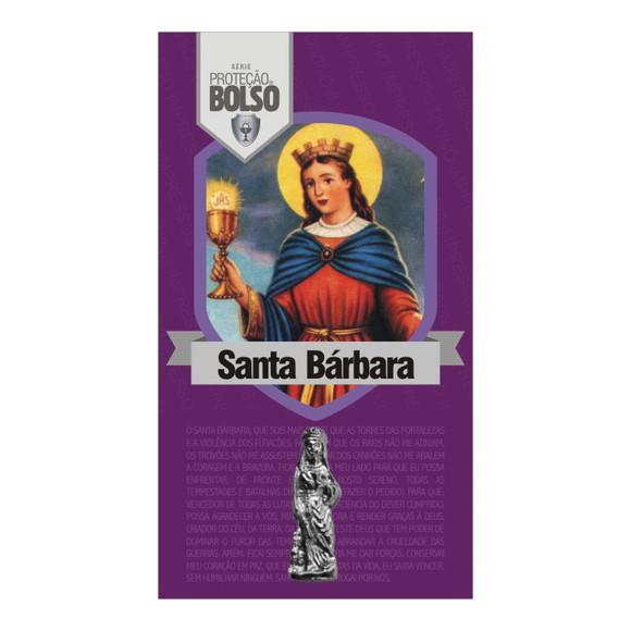 SANTA BÁRBARA | CARTÃO DE BOLSO + MINI IMAGEM