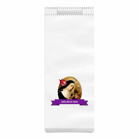 Santa Rita de Cássia - Saquinho Kraft Simples Personalizado