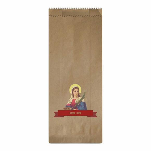 Santa Luzia - Saquinho Kraft Simples Personalizado