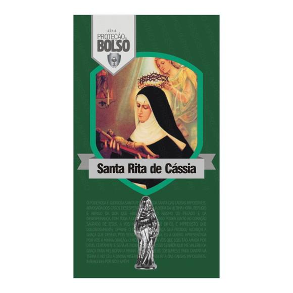 SANTA RITA DE CÁSSIA | CARTÃO DE BOLSO + MINI IMAGEM
