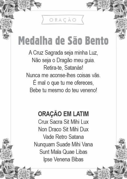 Santinho Medalha de São Bento. Pcte c/ 250 Unids