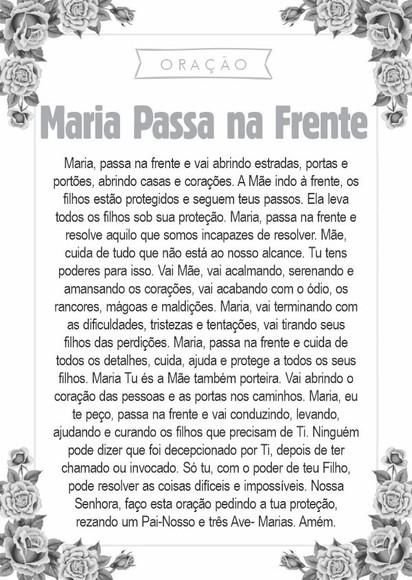 Santinho Maria Passa na Frente. Pcte c/ 250 Unids