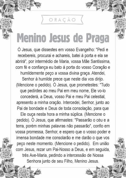 Santinho Menino Jesus de Praga. Pcte c/ 250 Unids