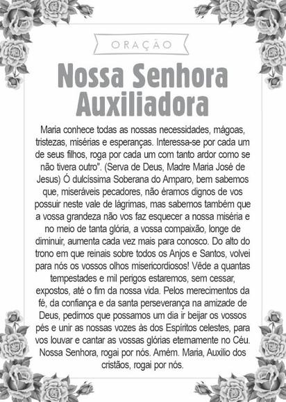 Santinho Nossa Senhora Auxiliadora. Pcte c/ 250 Unids