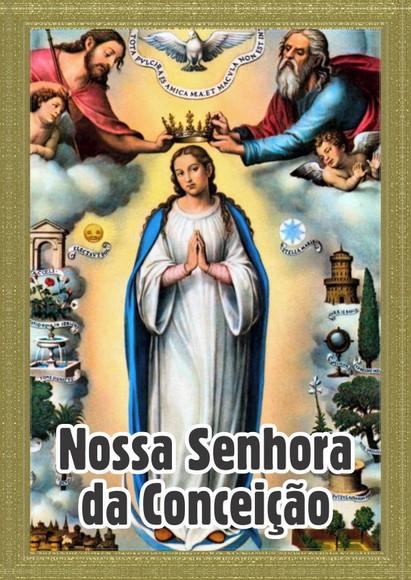 Santinho Nossa Senhora da Conceição. Pcte c/ 250 Unids