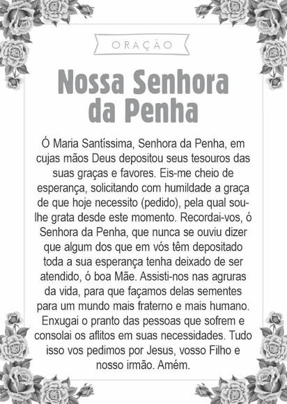 Santinho Nossa Senhora da Penha. Pcte c/ 250 Unids