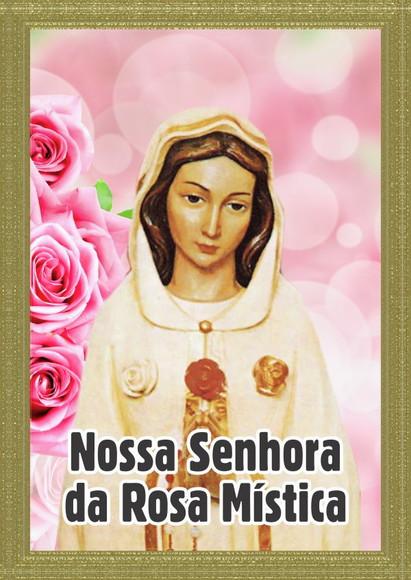 Santinho Nossa Senhora da Rosa Mística. Pcte c/ 250 Unids