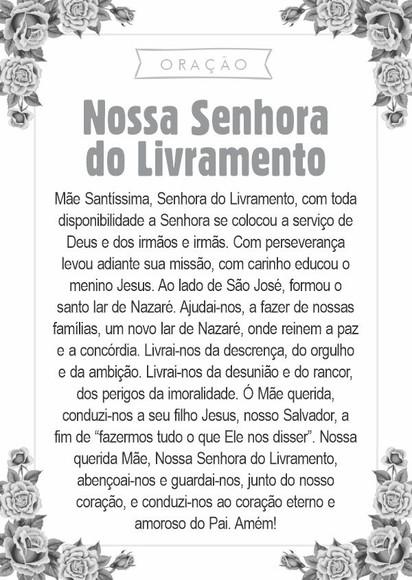 Santinho Nossa Senhora do Livramento. Pcte c/ 250 Unids