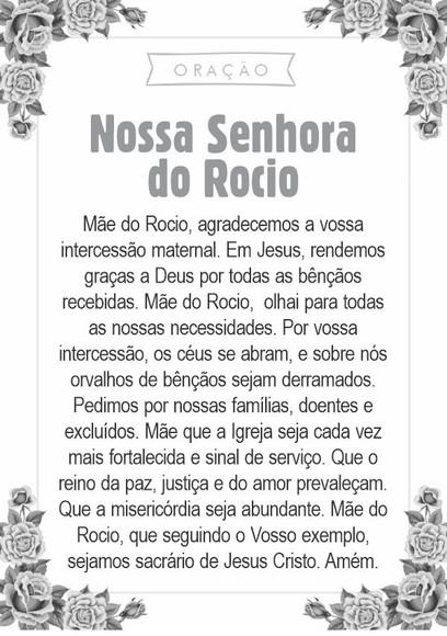 Santinho Nossa Senhora do Rocio. Pcte c/ 250 Unids