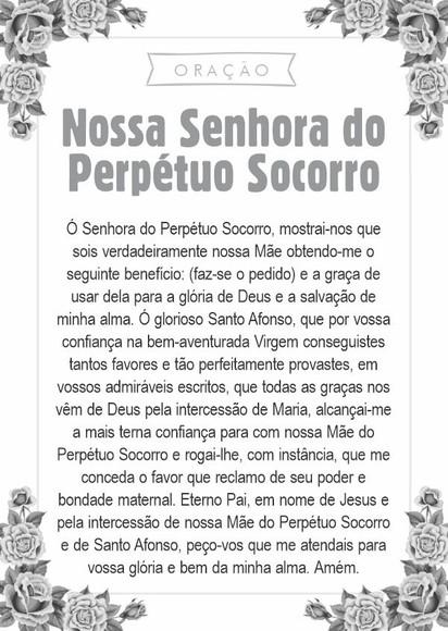 Santinho Nossa Senhora do Perpétuo Socorro. Pct c/ 250 Unids
