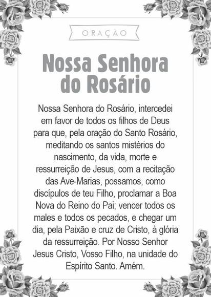 Santinho Nossa Senhora do Rosário. Pcte c/ 250 Unids