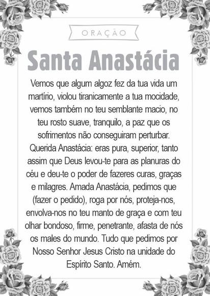 Santinho Santa Anastácia. Pcte c/ 250 Unids