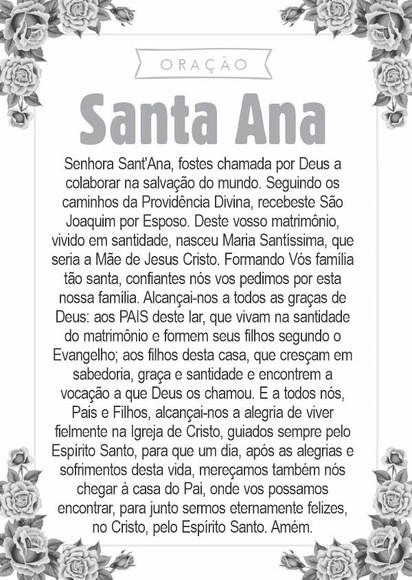 Santinho Santa Ana. Pcte c/ 250 Unids