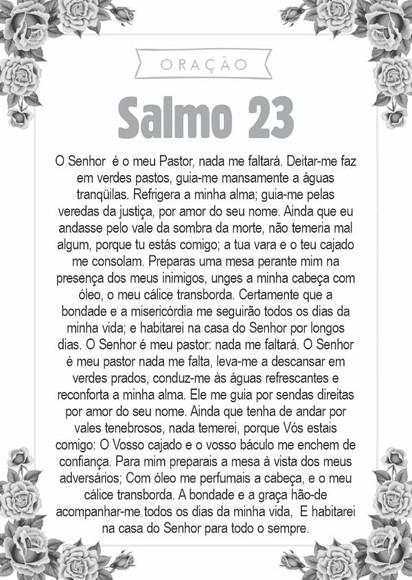 Santinho Salmo 23. Pcte c/ 250 Unids