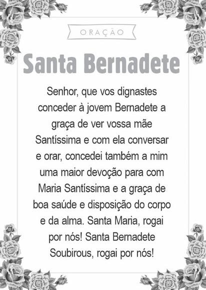 Santinho Santa Bernadete. Pcte c/ 250 Unids