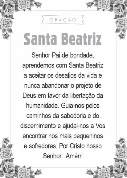 Santinho Santa Beatriz. Pcte c/ 250 Unids