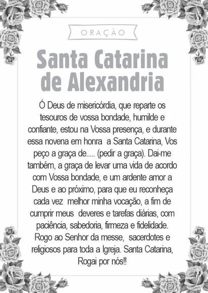Santinho Santa Catarina de Alexandria. Pcte c/ 250 Unids