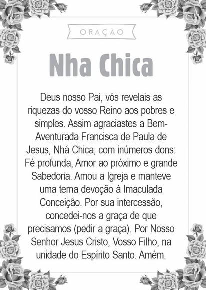 Santinho Santa Nha Chica. Pcte c/ 250 Unids