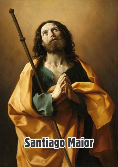 Santinho Santiago Maior. Mod1. Pcte c/ 250 Unids