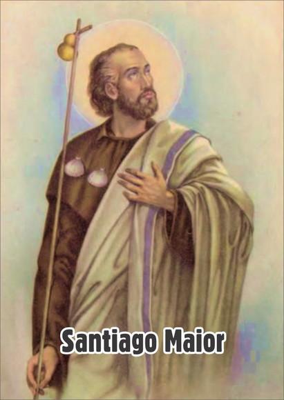 Santinho Santiago Maior. Mod2. Pcte c/ 250 Unids
