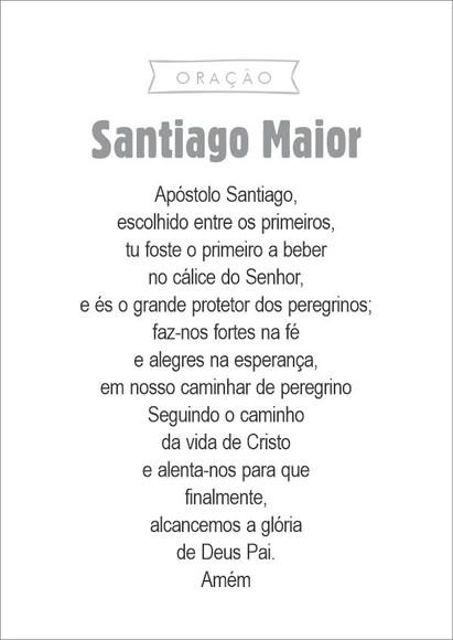 Santinho Santiago Maior. Mod1. Pcte c/ 250 Unids