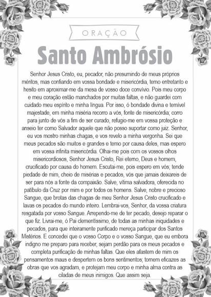 Santinho Santo Ambrósio. Pcte c/ 250 Unids