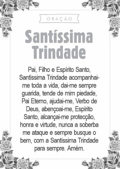 Santinho Santíssima Trindade. Pcte c/ 250 Unids