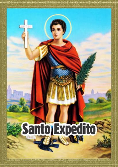 Santinho Santo Expedito. Pcte c/ 250 Unids