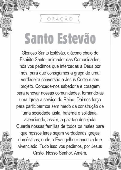 Santinho Santo Estevão. Pcte c/ 250 Unids