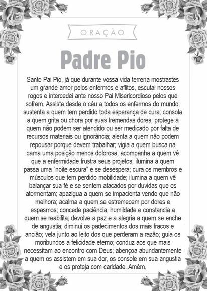 Santinho Santo Padre Pio. Pcte c/ 250 Unids