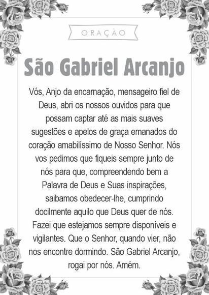 Santinho São Gabriel Arcanjo. Pcte c/ 250 Unids