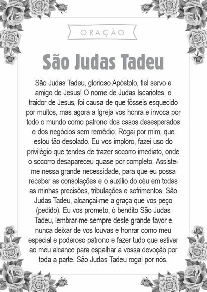 Santinho São Judas Tadeu. Pcte c/ 250 Unids