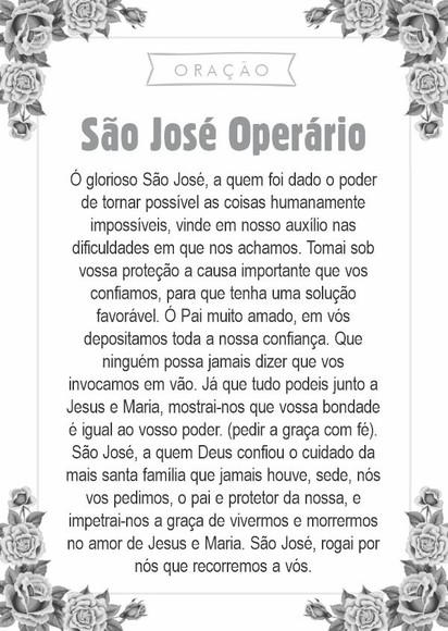 Santinho São José Operário. Pcte c/ 250 Unids