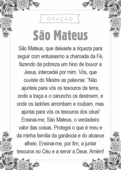 Santinho São Mateus. Pcte c/ 250 Unids