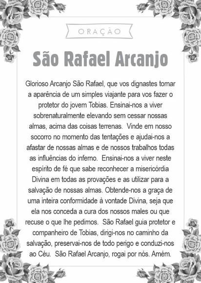 Santinho São Rafael Arcanjo. Pcte c/ 250 Unids