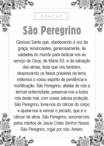 Santinho São Peregrino. Pcte c/ 250 Unids