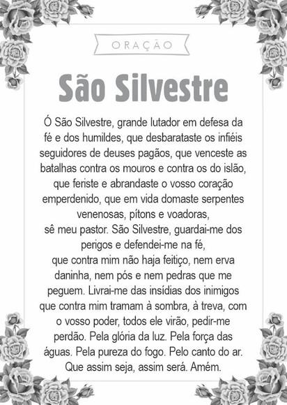 Santinho São Silvestre. Pcte c/ 250 Unids