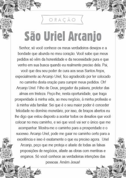 Santinho São Uriel Arcanjo. Pcte c/ 250 Unids
