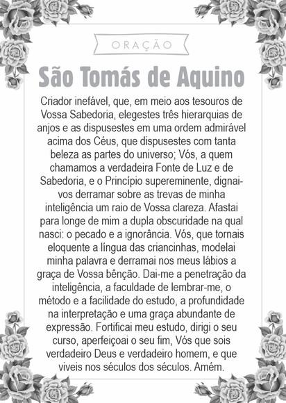 Santinho São Tomás de Aquino. Pcte c/ 250 Unids