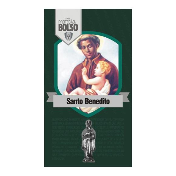 SÃO BENEDITO | CARTÃO DE BOLSO + MINI IMAGEM