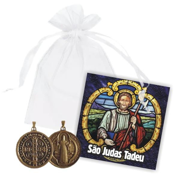 SAQUINHO DE ORGANZA PERSONALIZADO - SÃO JUDAS TADEU