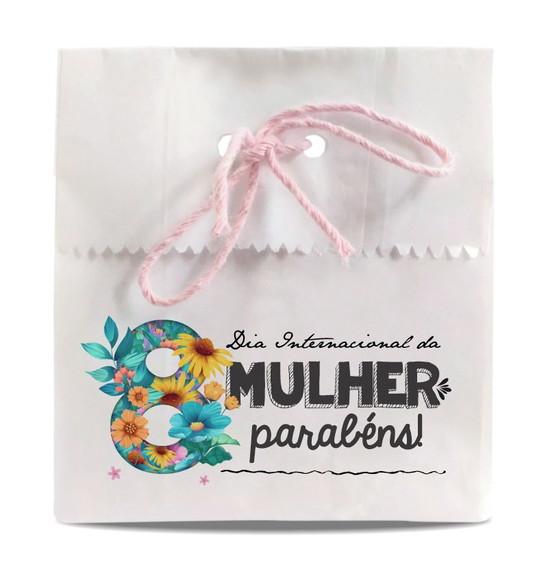 Saquinho de Papel Dia da Mulher, Person, Furo/cordão. Mod5