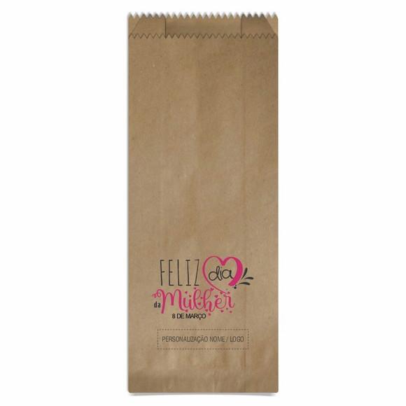 Saquinho de Papel Dia da Mulher, Personalizado. Mod.02