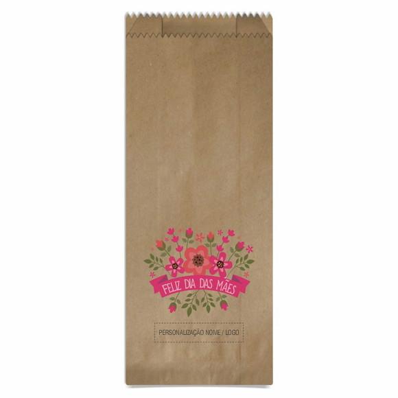Saquinho de Papel Dia das Mães, Personalizado. Mod.08.