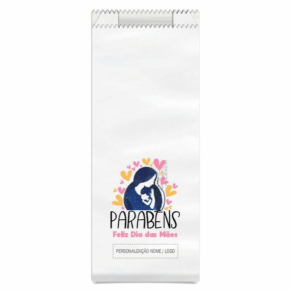 Saquinho de Papel Dia das Mães, Personalizado. Mod.09.