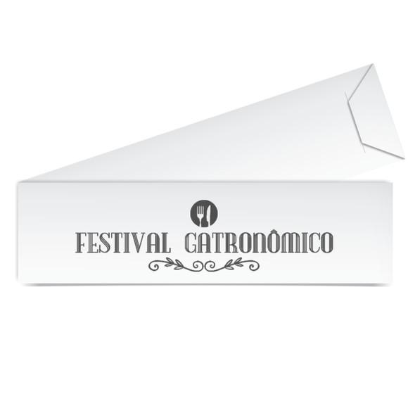 SAQUINHO DE PAPEL PORTA TALHERES PERSONALIZADO