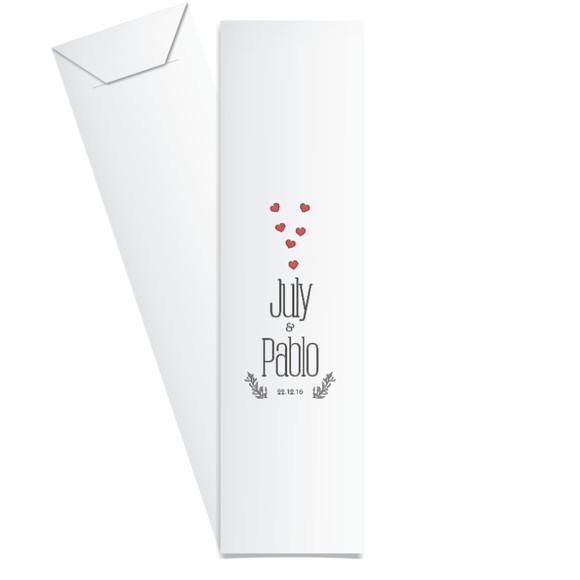 SAQUINHO DE PAPEL PORTA TALHERES PERSONALIZADO CASAMENTO M02